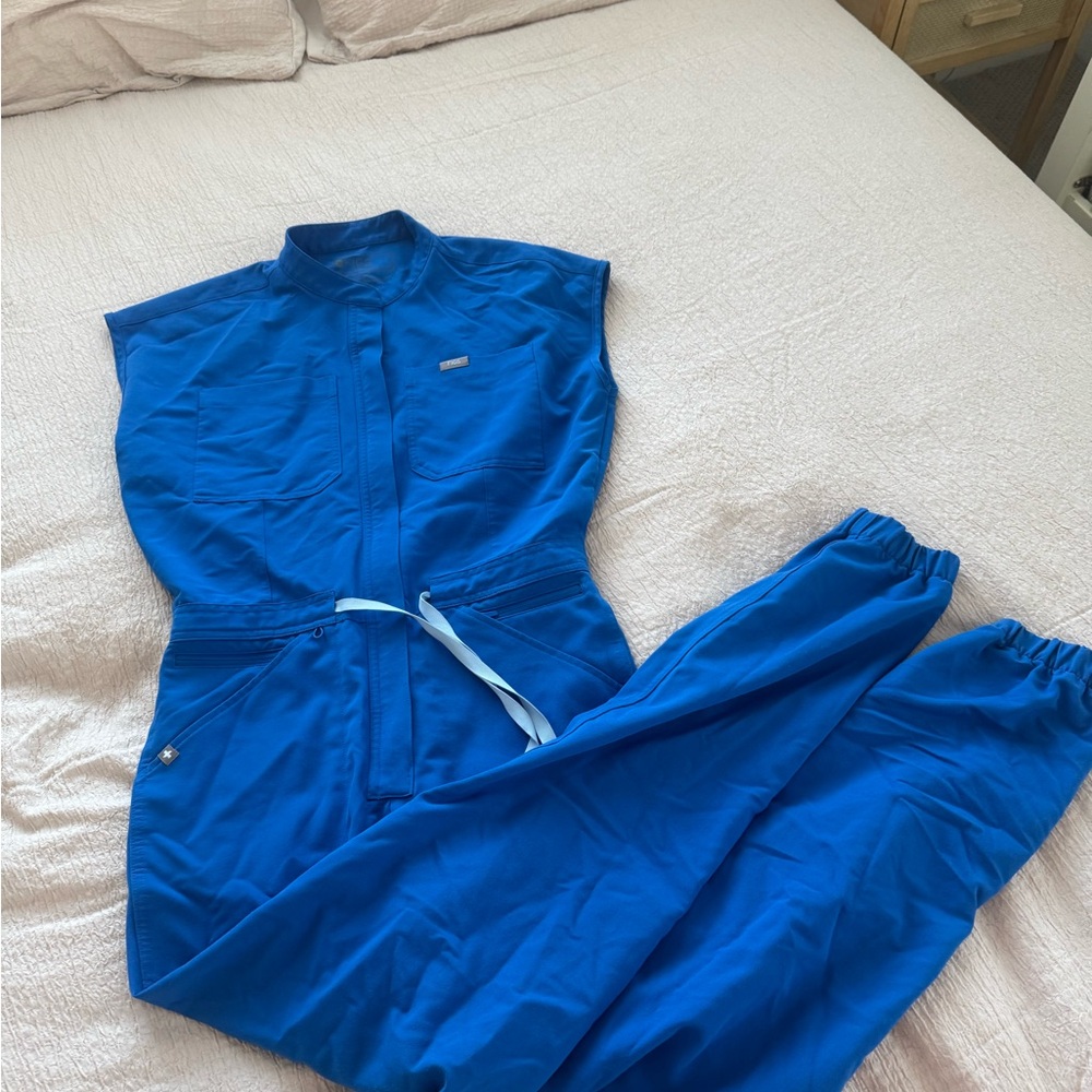 Figs Vibrant Blue Women's Jumpsuit